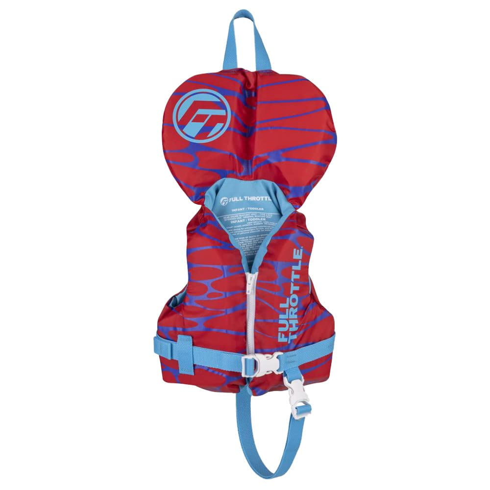 Full Throttle Infant Nylon Life Jacket and Vest, Red