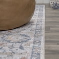 thumbnail image 6 of JONATHAN Y WASHABLE 2 x 8 Runner Rug, Brandy Rustic Border - Light Gray/Blue, WSH321B-28, 6 of 10