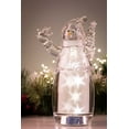 thumbnail image 2 of Set of 2 Clear Star Snowman LED lighted Christmas Tabletop Decor 9.25", 2 of 2