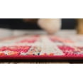 thumbnail image 4 of Unique Loom Yellowstone Sedona Rug Cherry Pink/Blue 5' 1" x 8' Rectangle Striped Bohemian Perfect For Living Room Bed Room Dining Room Office, 4 of 8
