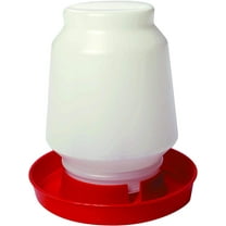 Miller Manufacturing Plastic Poultry Fountain Complete Waterer Red 1 Gallon