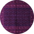 thumbnail image 1 of Ahgly Company Indoor Round Persian Purple Traditional Area Rugs, 8' Round, 1 of 4