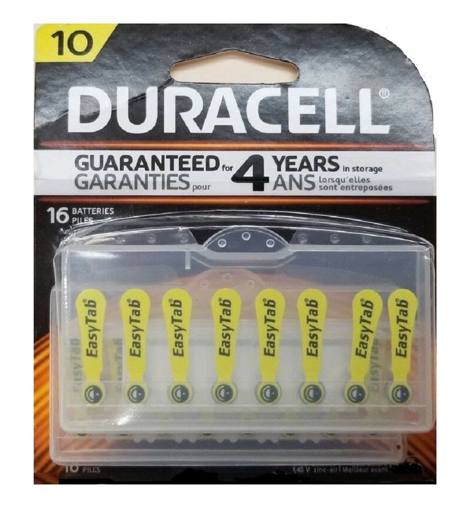 Duracell Easytab Hearing Aid Batteries Size10, Easy to Handle and