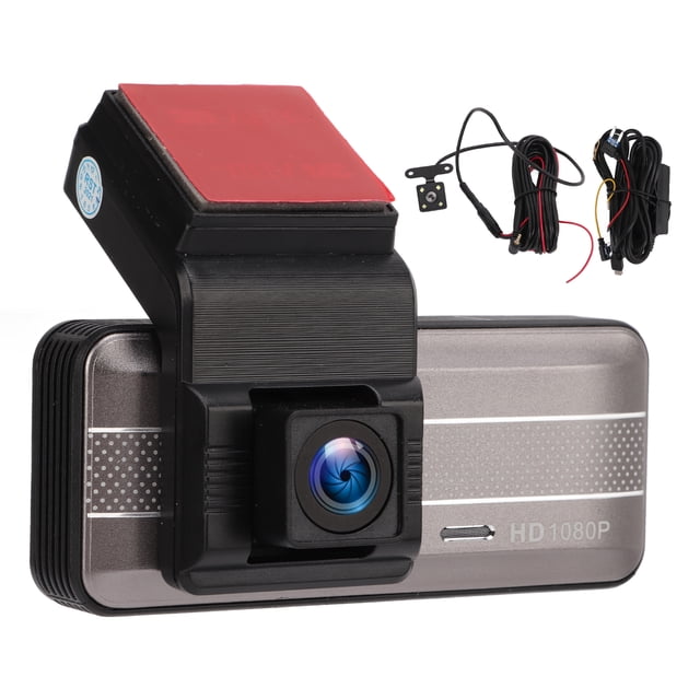 Cámara de salpicadero DVR para coche de 3,16 pulgadas, grabadora de vídeo con visión trasera 1080P, visión nocturna gran angular de 120°