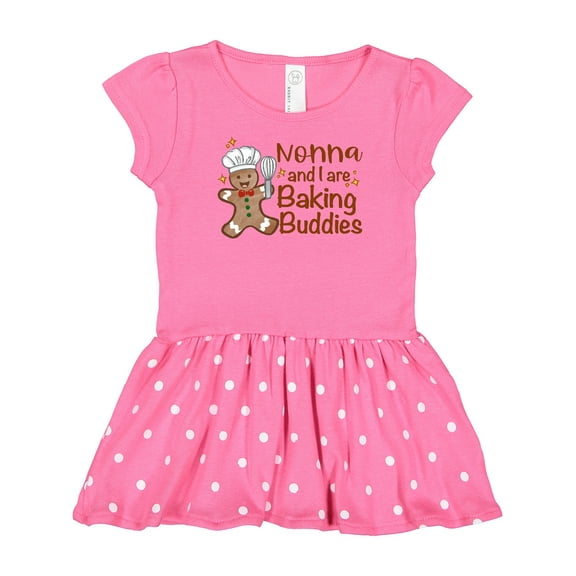Inktastic Nonna And I Are Baking Buddies Gift Baby Girl Dress