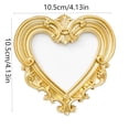 thumbnail image 3 of Vintage Gold Mini Picture Frames, Resin Ornate Photo Holders with Round Irregular Shapes, for Jewelry Cosmetic Display, Home Tabletop Decor, Wedding Favor Gift, 3 of 7
