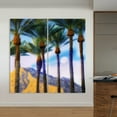thumbnail image 5 of "Moonlit Oasis" Oversized 72"x 36" Frameless Free-Floating Reverse Printed Tempered Art Glass Panels Set, 5 of 9