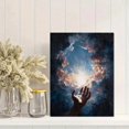 thumbnail image 2 of Qisvanset Divine Hand Reaching For Divine Light Canvas Wall Art 15.75x11.81 INCHES, 2 of 8