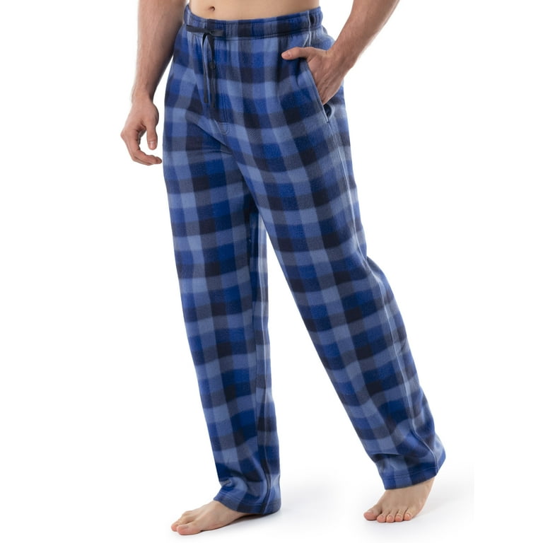 Fruit of the Loom Men's Holiday and Plaid Microfleece Sleep Pant, 2 Pack