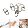 thumbnail image 1 of fastboy Boucles Métalliques Réglables Chaîne Maillon Sangle Shortener 6 Pcs Argent, 1 of 9