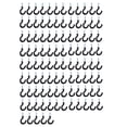 thumbnail image 1 of 100 Pcs 1.1 Inch Cup Mug Hooks Shouldered Metal Screw-in Plastic Coated Hanging Black, 1 of 8