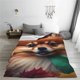 thumbnail image 5 of Balery Colorful Leaf Chihuahua Manta de Felpa Suave y Acogedora – Cobija de Franela Aterciopelada para Cama, Lavable y Cálida para Sofá, Mascotas, Transpirable-60"x50", 5 of 7