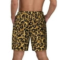 thumbnail image 2 of Lsque Mens Swim Trunks Gold Glitter Leopard Pattern - Bathing Suit Compression Liner - Beach Swim Shorts Swimwear - (S-3XL) - Stretch Quick Dry -Small, 2 of 9