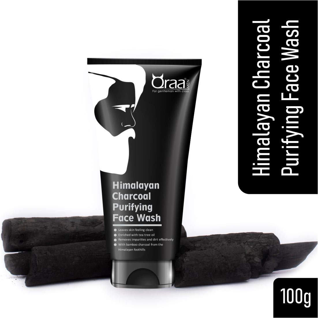 Qraa Himalayan Charcoal Purifying Face Wash 100g