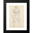 thumbnail image 2 of John Flaxman 17x24 Black Modern Framed Museum Art Print Titled - Hercules and Antaeus, Palazzo Pitti, Florence (1787), 2 of 5