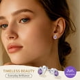 thumbnail image 5 of FindChic Teardrop Earrings for Women, Hypoallergenic June Birthstone Stud Earrings with 925 Sterling Silver Posts & Push Backs Birthday Mothers Day Jewelry Gifts for Mom/Her, 5 of 8