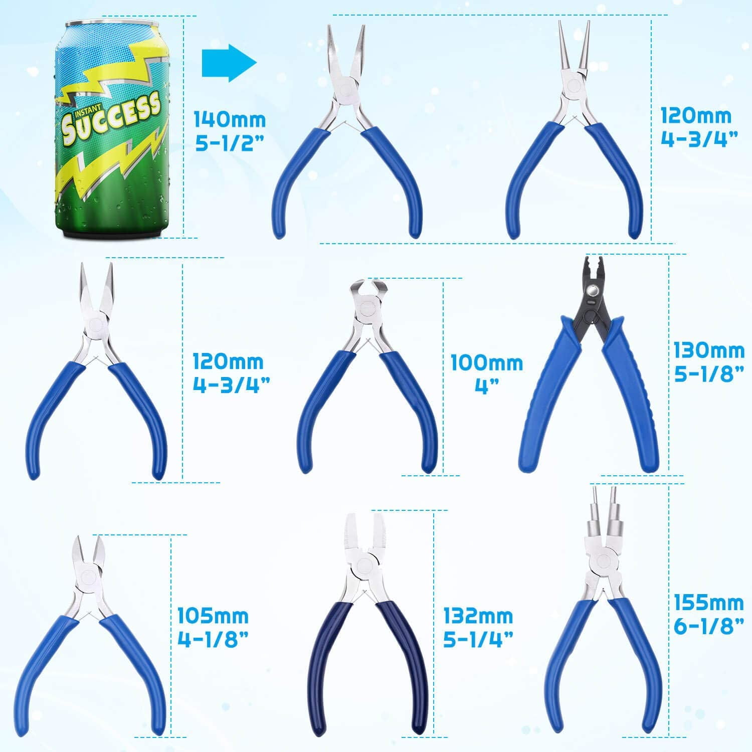 Jewelry Making Pliers Tools, 8pcs Micro Jewelry Pliers Set for Jewelry Making Supplies