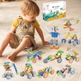 thumbnail image 2 of Qocolhg STEM Toys for 5 6 7 8 Year Old, 10 in 1 Electric Building Toys for Kids Ages 8-12, Assembly Educational Racing Construction Metal Kit for Toddlers, Creative Birthday Christmas Gifts, 167Pcs, 2 of 9