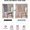 thumbnail image 4 of Stretch Chair Covers Set of 4, Pure Color Pink Universal Fit Elastic Decorative Dining Chairs Slipcovers for Wedding, Banquet, Monochrome, 4 of 6
