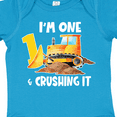 thumbnail image 4 of Inktastic I'm 1 and Crushing It Construction 1st Birthday Boys or Girls Baby Bodysuit, 4 of 5