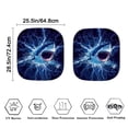 thumbnail image 6 of Binienty Foldable Sun Visor For Car Windshield Shark Lightning Sun Blocker Car Window Sunshade for Most Sedan Truck SUV Auto Interior Protector 2 Pack, 6 of 8