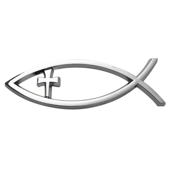 ZYHARUKO Savior Ichthys Fish Car Stickers Adhesive Designs Religious Car Window Sticker for Window