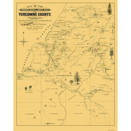 Tuolumne California Landowner Dart 1878 23 X 28 88 Walmart Com