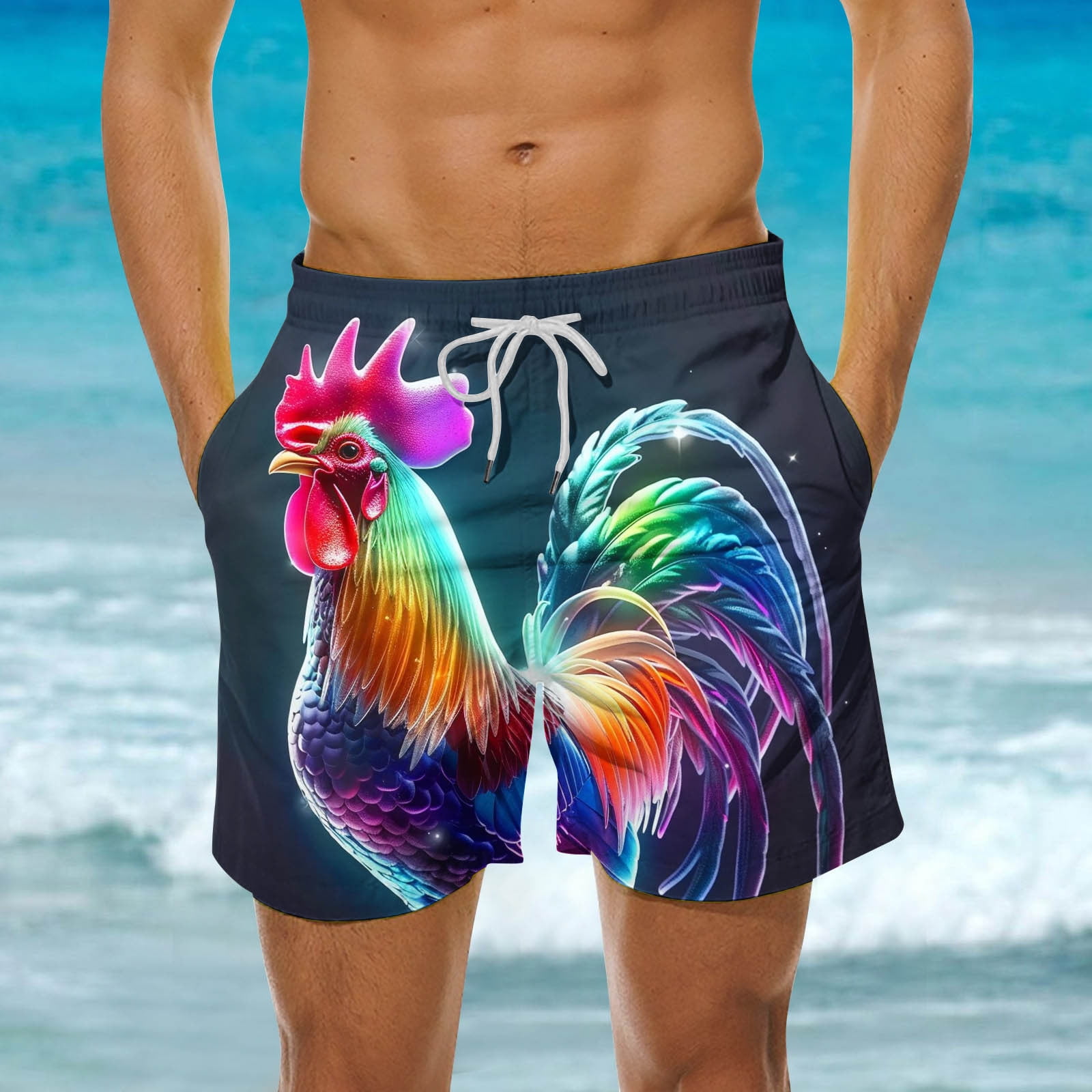Nrmrqzzcjnd Clearance Items Men S Summer Loose Beach Shorts Pocket Swimming Pants