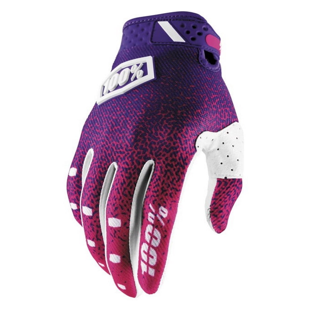 purple bike gloves