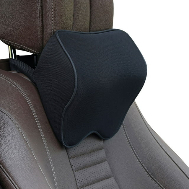 Decodeary Fiber Auto Car Neck Pillow Memory Foams For Enhanced Comfort And Support Relaxing Support Versatile black black border