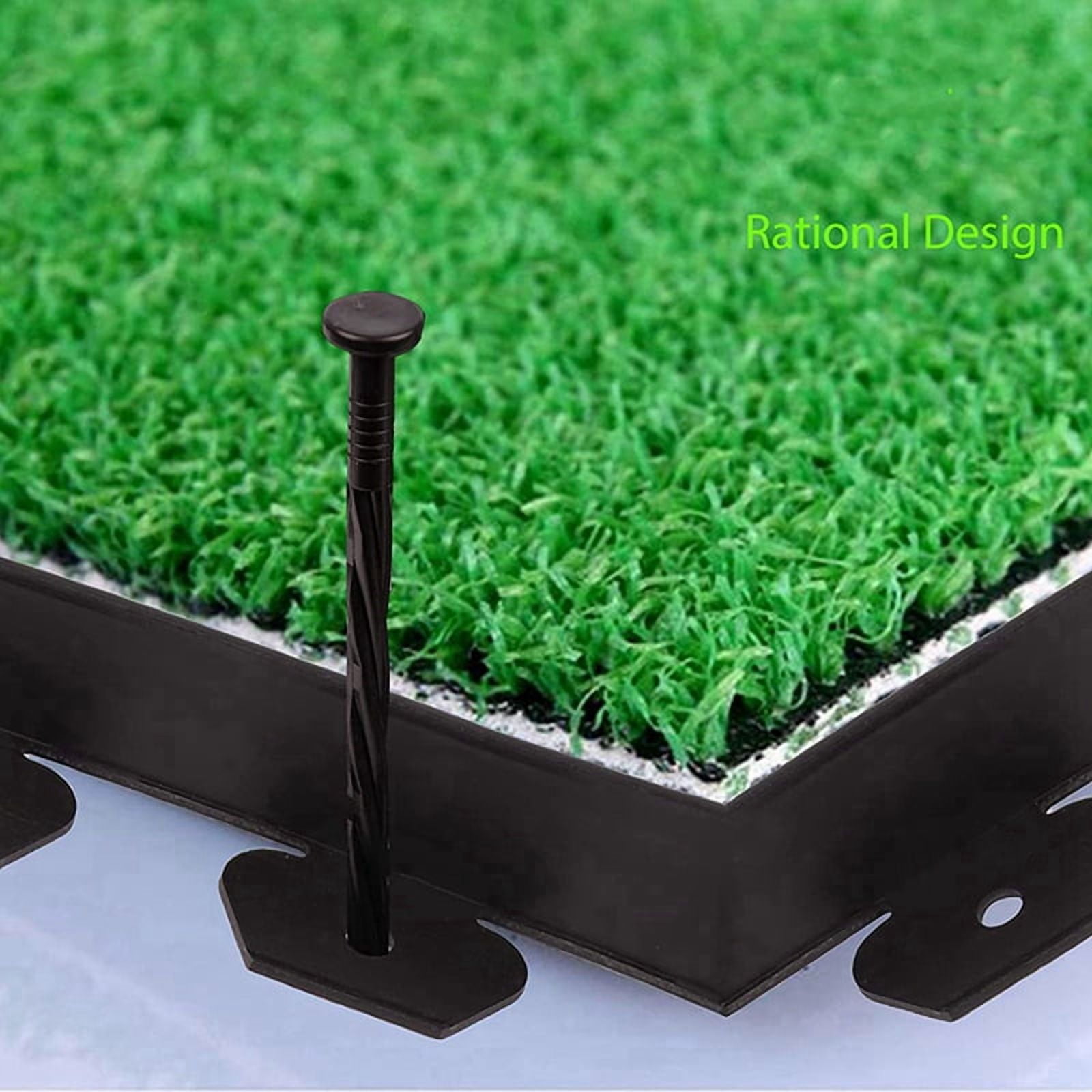 2X Landscape Edging,16.4FT Garden Edging with 15 Stakes, Rubber Landscaping for Yard Borders Black