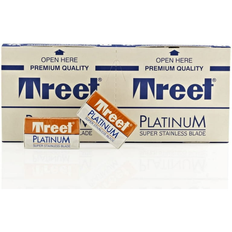 200 Treet Platinum Super Stainless Double Edge Safety Razor
