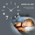 thumbnail image 4 of PENGXIANG DIY Wall Acrylic Clock, Modern 3D Wall Clock Mirror Stickers Home Office Decor, Mirror Surface Mirror Frameless with Numbers Sticker for Home Living Room Bedroom Office Decoration, 4 of 7