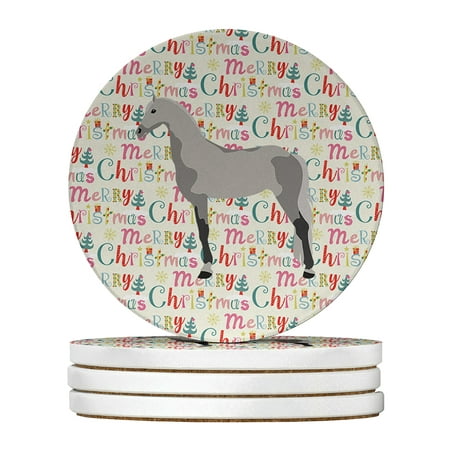 

Orlov Trotter Horse Christmas Large Sandstone Coasters Pack of 4 4 in x 4 in