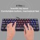 thumbnail image 5 of Teclado de membrana para juegos de 61 teclas Mini teclado con iluminación RGB Varias combinaciones de teclas de acceso rápido (teclado + mouse), 5 of 5