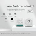 thumbnail image 2 of serony Wireless 2-gang Remote Voice Control Mini Smart Switch on/off Timer Home Appliance 2.4G WiFi Breaker Hotel Accessory, 2 of 6