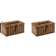 thumbnail image 3 of 2X Caja de pañuelos de imitación de ratán Caja de pañuelos Elegante decoración del hogar Caja de pañuelos de escritorio hecha a mano Caja de almacenamiento de servilletas 21X12cm, 3 of 8