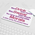 thumbnail image 5 of CafePress - Drink Swear Morals Friend Mousepad - Non-slip Rubber Mousepad, Gaming Mouse Pad, 5 of 6