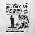 thumbnail image 2 of Tahoe Lake Day of Fishing T-Shirt | Manly Hobbies White Tee Gift, 2 of 5