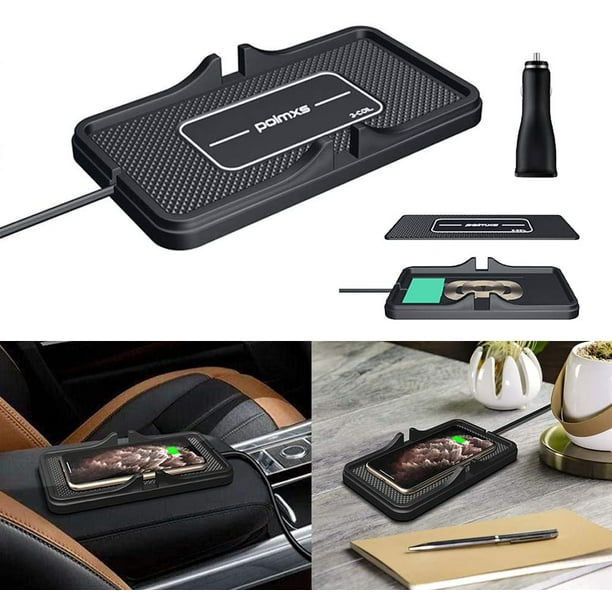 Wireless Charger,POLMXS 10W Wireless car Charger Charging pad Fast Wireless  Phone Charger pad Andriod Cell Phone Wireless Charging mat Galaxy