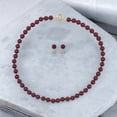 thumbnail image 3 of Set 2 Piezas Collar y Aretes Perla de Mallorca 8mm 45cm | Rojo, 3 of 5