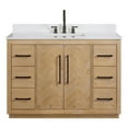thumbnail image 2 of Bellavia 48" Wood Vanity in Weathered Fir Engineered Stone Top no Mirror, 2 of 12