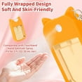 thumbnail image 4 of 3 Pcs Silicone Case Compatible with Touchland Hand Sanitizer Spray Power Mist and Glow Mist 1FL. OZ., Portable Keychain Protective Case with Cute Ears, Hand Sanitizer Spray Accessory, 4 of 7