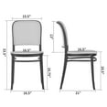 thumbnail image 6 of Set of 2 Benedetta Blue Linen Upholstered Dining Chair with Black Iron Legs, 6 of 8