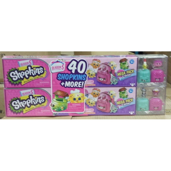 Shopkins Season 5 DOUBLE Mega Pack, Over 40 Shopkins