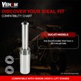 thumbnail image 5 of Venom Pin Adapter for Single-Sided Swingarm Stand, 38.5 mm, For Motorcycle Wheel Stand Lift, Motorcycle Rear Stand (VEN11), Compatible with Ducati Models, 5 of 7