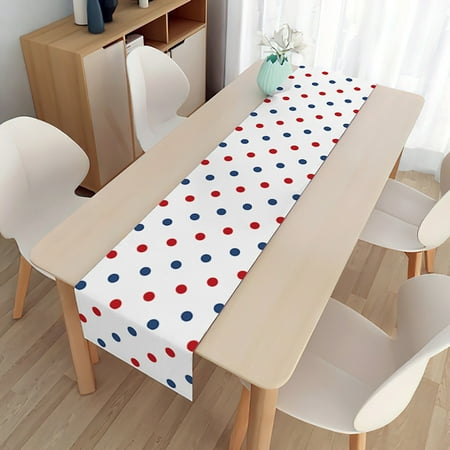 

〖Yilirongyumm〗 Home Decor American Flag 4Th July Patriotic Memorial Day Table Runner Independence Day Holiday Kitchen Table Decoration Indoor Outdoor Home Party Decoration