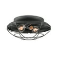 thumbnail image 2 of Millennium Lighting Metal 2 Light Flush Mount Light- Matte Black, 2 of 4