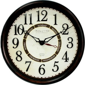 Jomparis 12 Quot Night Light Function Wooden Round Wall Clock