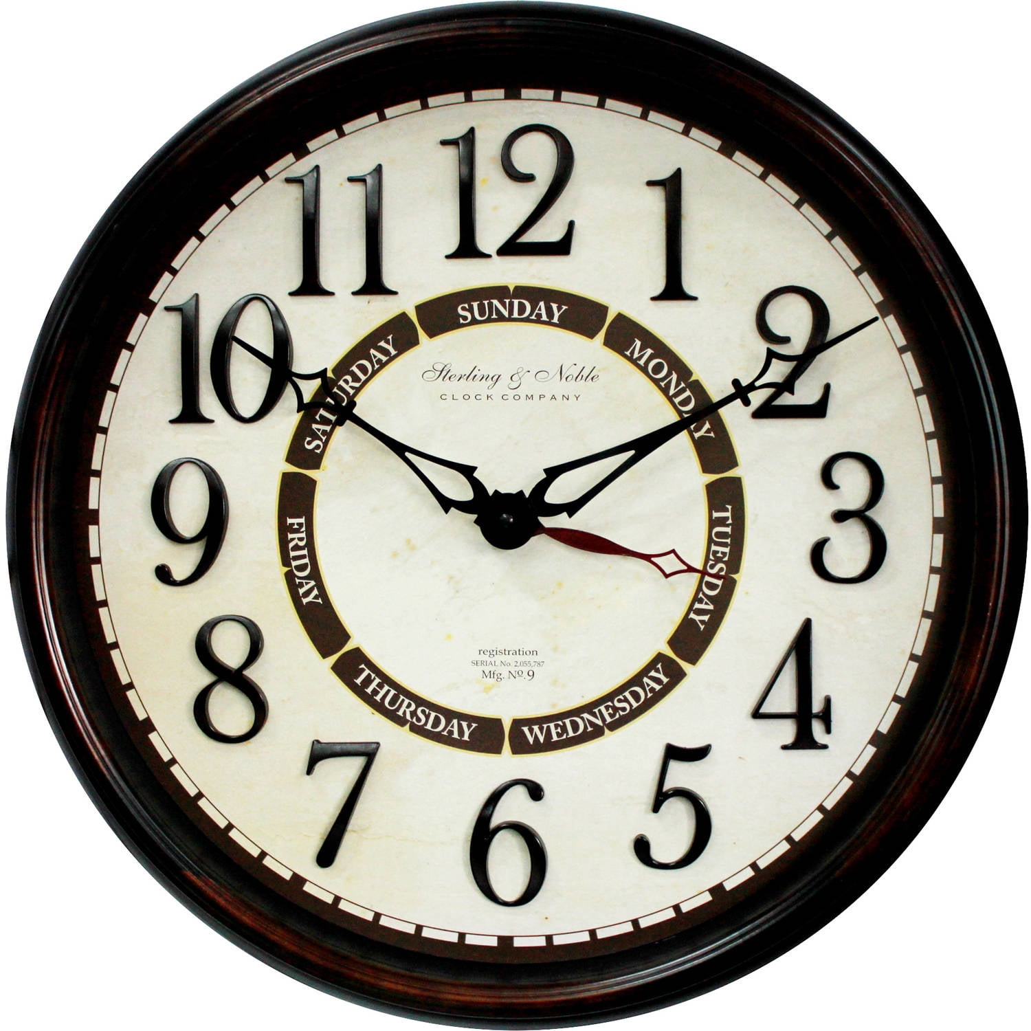 Better Homes Gardens 20 Calendar Wall Clock Walmart Walmart